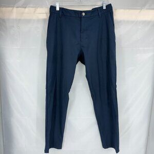 Lululemon Men 32 Commission Pant Navy Blue Stretch Performance Commute Travel